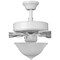 Progress Lighting AirPro Collection 52" Five-Blade Ceiling fan w/White Etched Light Kit P2599-30 - alternate 3